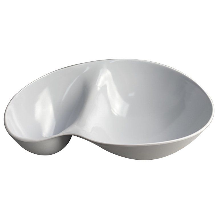 LUSHIG White Chip & Dip Serving Set, Perfect for Snacks & Appetizers, Melamine Tray with Divided ... | Walmart (US)