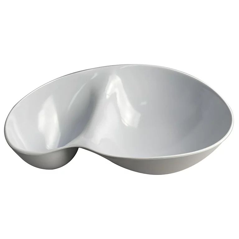 LUSHIG White Chip & Dip Serving Set, Perfect for Snacks & Appetizers, Melamine Tray with Divided ... | Walmart (US)