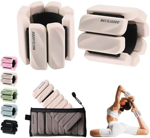 Ankle Weights Set of 2 (1 lb/2 lb Each) for Women Men Adjustable Wrist Bracelet for Home Gym Weig... | Amazon (US)