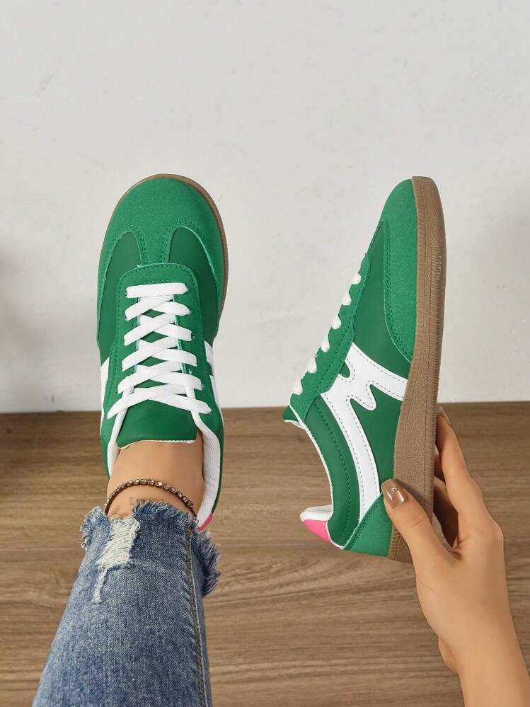 Green sneakers  | SHEIN