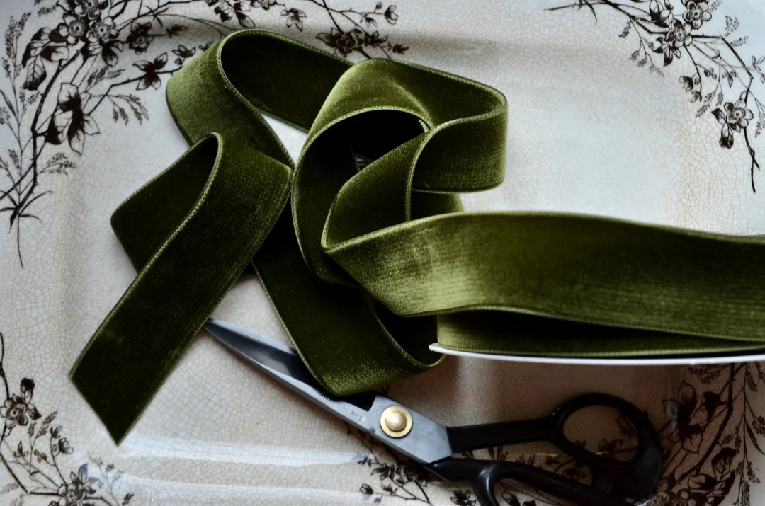 Bonsai Green Double Sided Japanese Velvet - Etsy | Etsy (US)