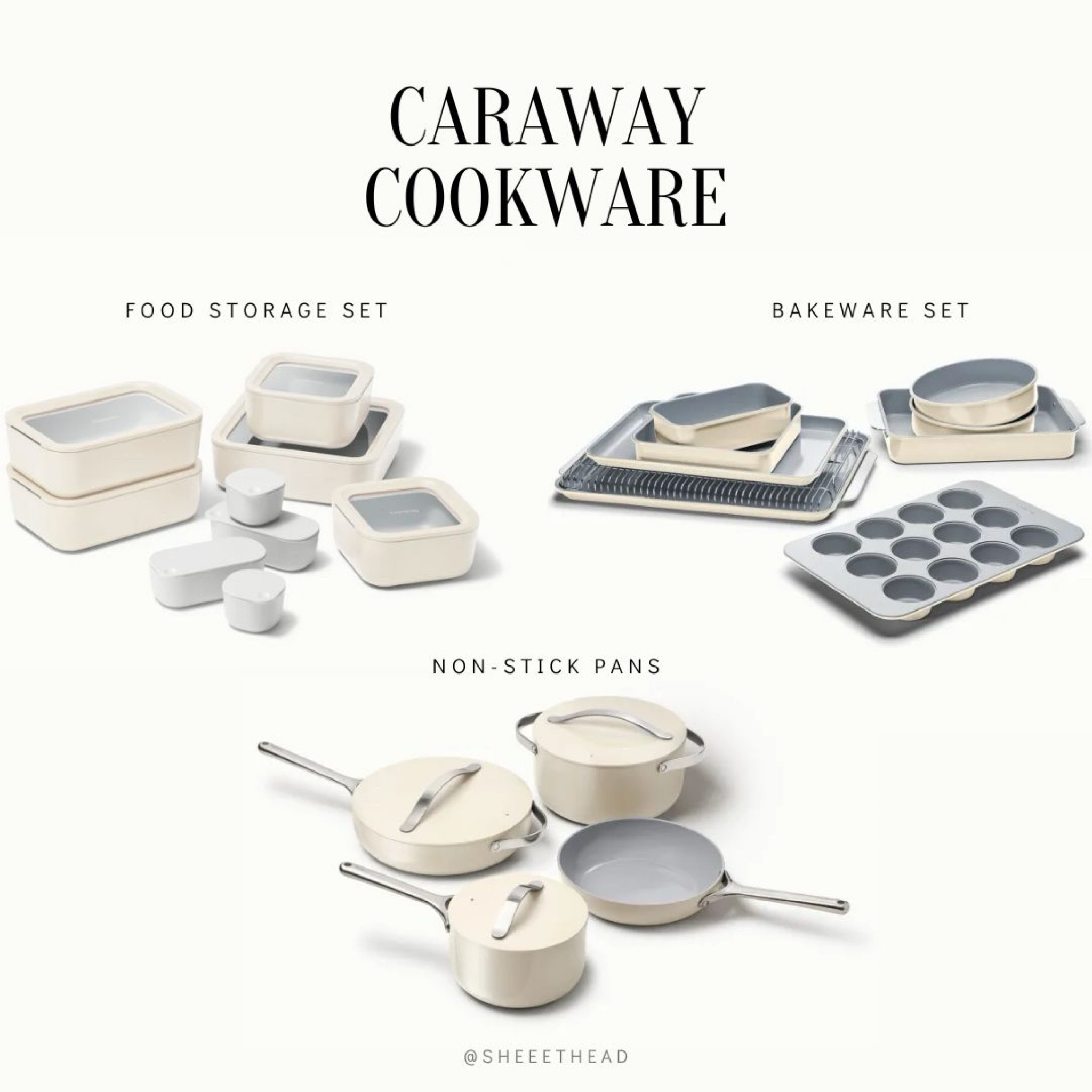 ceramic, non-toxic, non-stick cookware, bakeware, food storage, Caraway Home

#LTKhome