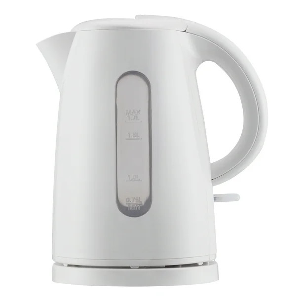Mainstays 1.7-Liter Plastic Electric Kettle, White | Walmart (US)
