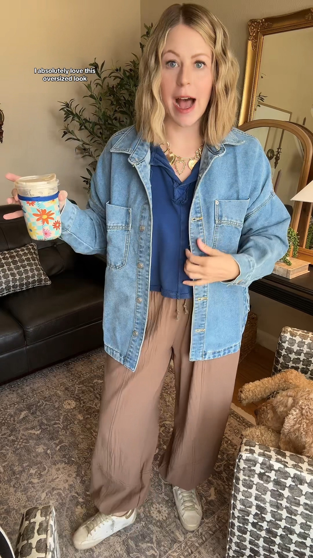 Oversized denim jacket — perfect for fall 