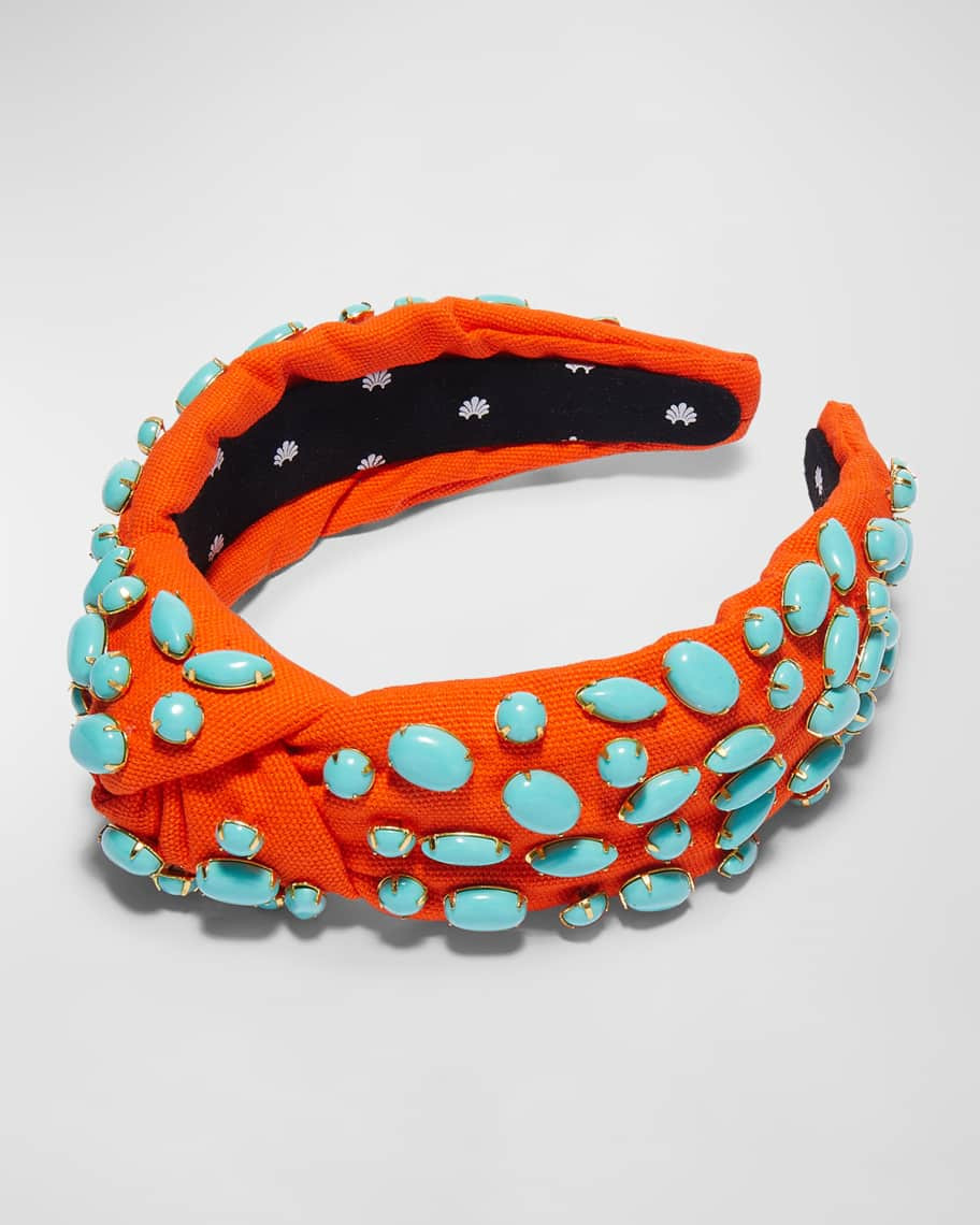 Pebble Cabochon Knotted Headband | Neiman Marcus