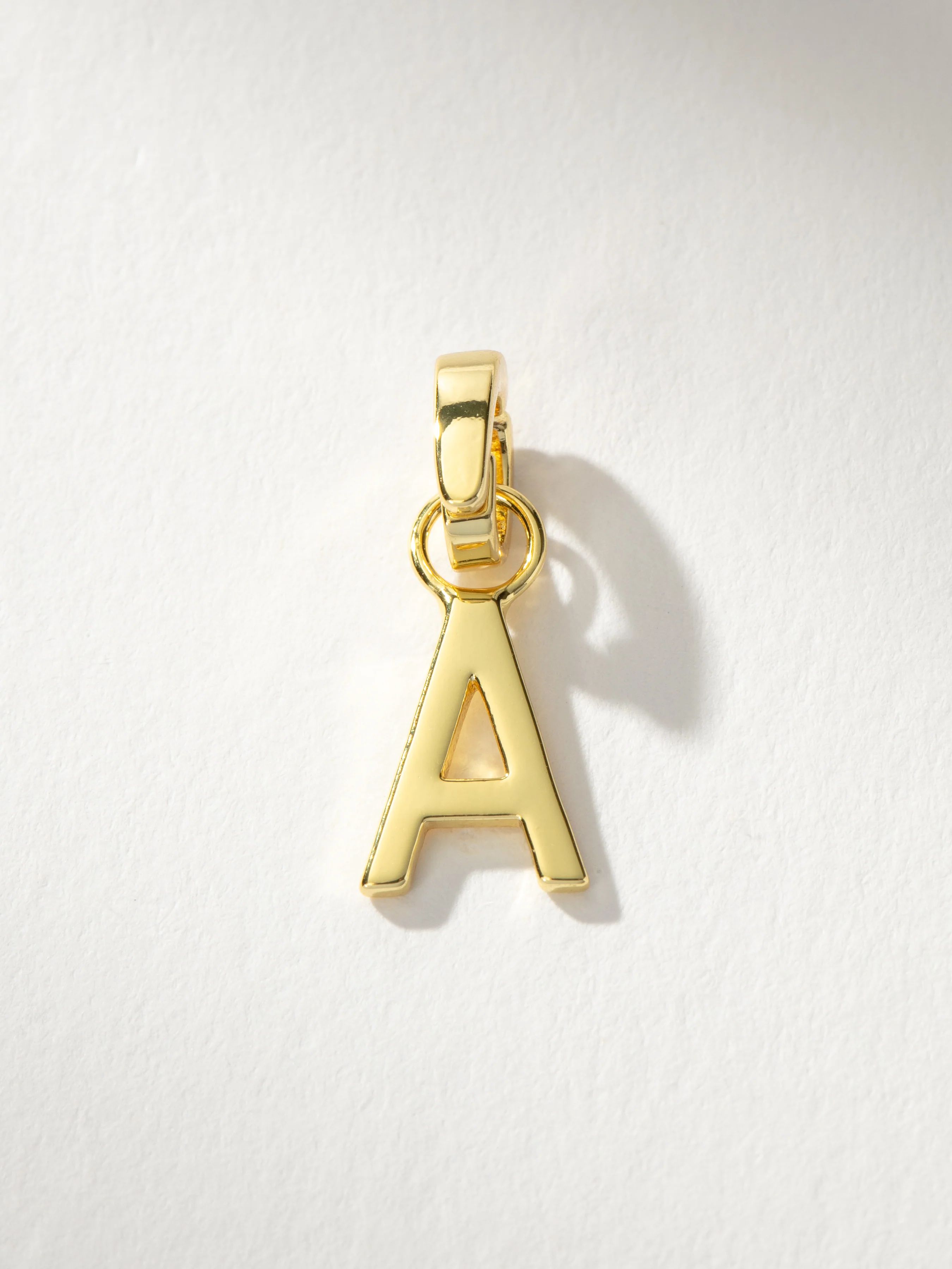 Letter Charm in Gold or Pavé | Charm Jewelry | Uncommon James | Uncommon James