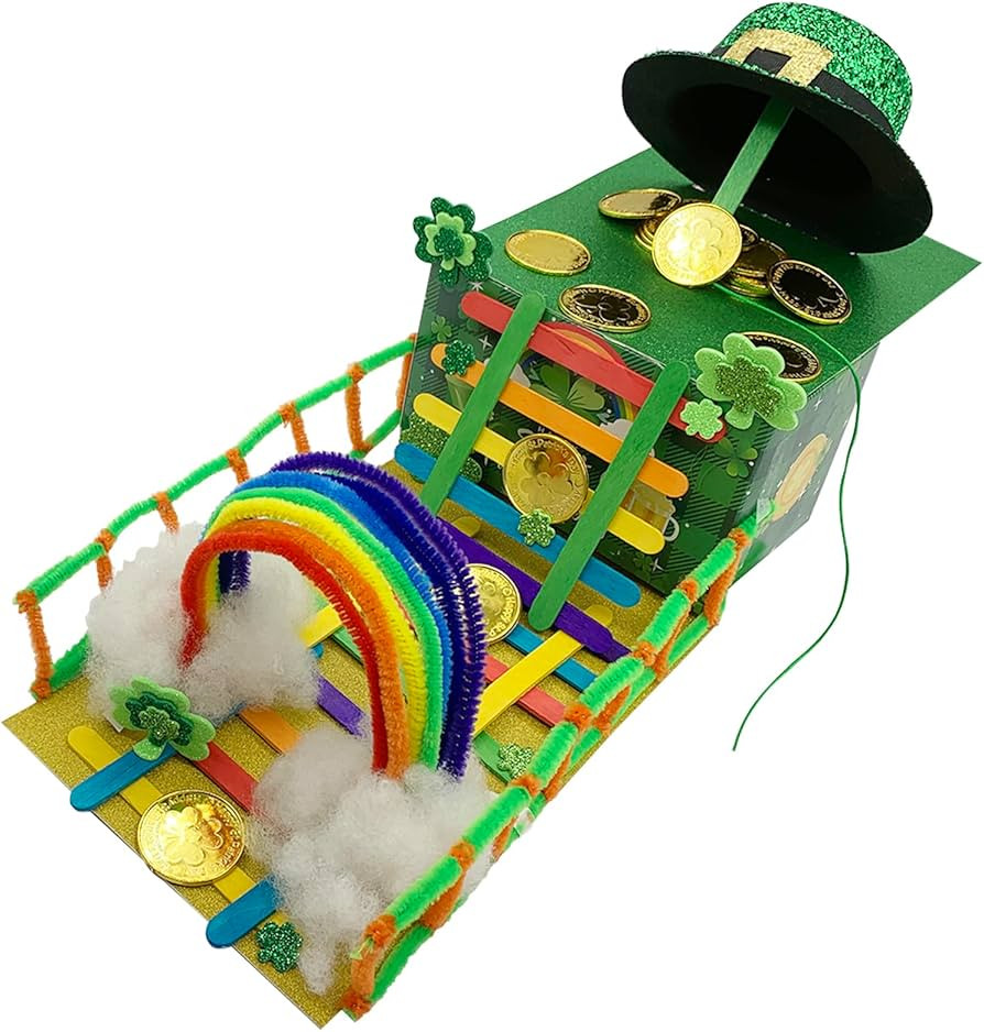 Leprechaun Trap Kit for Kids - 2 Sets DIY St Patrick's Day Leprechaun Trap Supplies to Make A Tra... | Amazon (US)