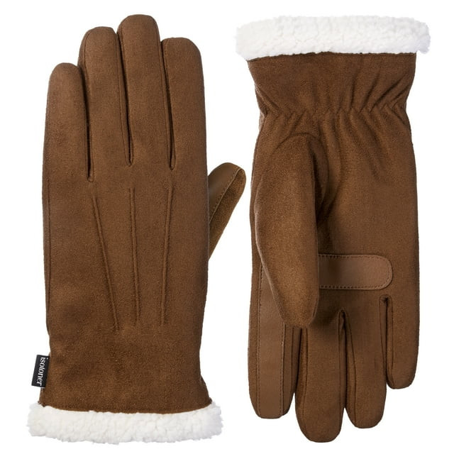 Isotoner Women's Microfiber Glove with Sherpa Cuff in Cognac | Walmart (US)