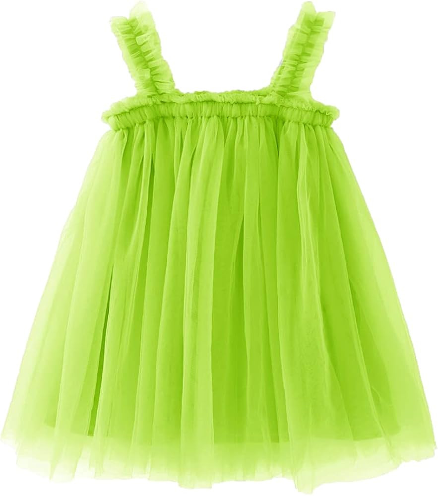 Ncycullo Baby Girl Tutu Dresses Infant Sleeveless Dress Toddler Rainbow Tulle Dress Princess Soft... | Amazon (US)