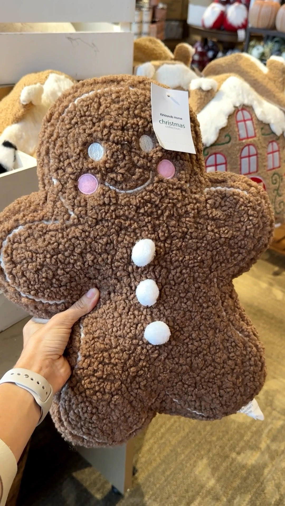 Gingerbread pillow best sale