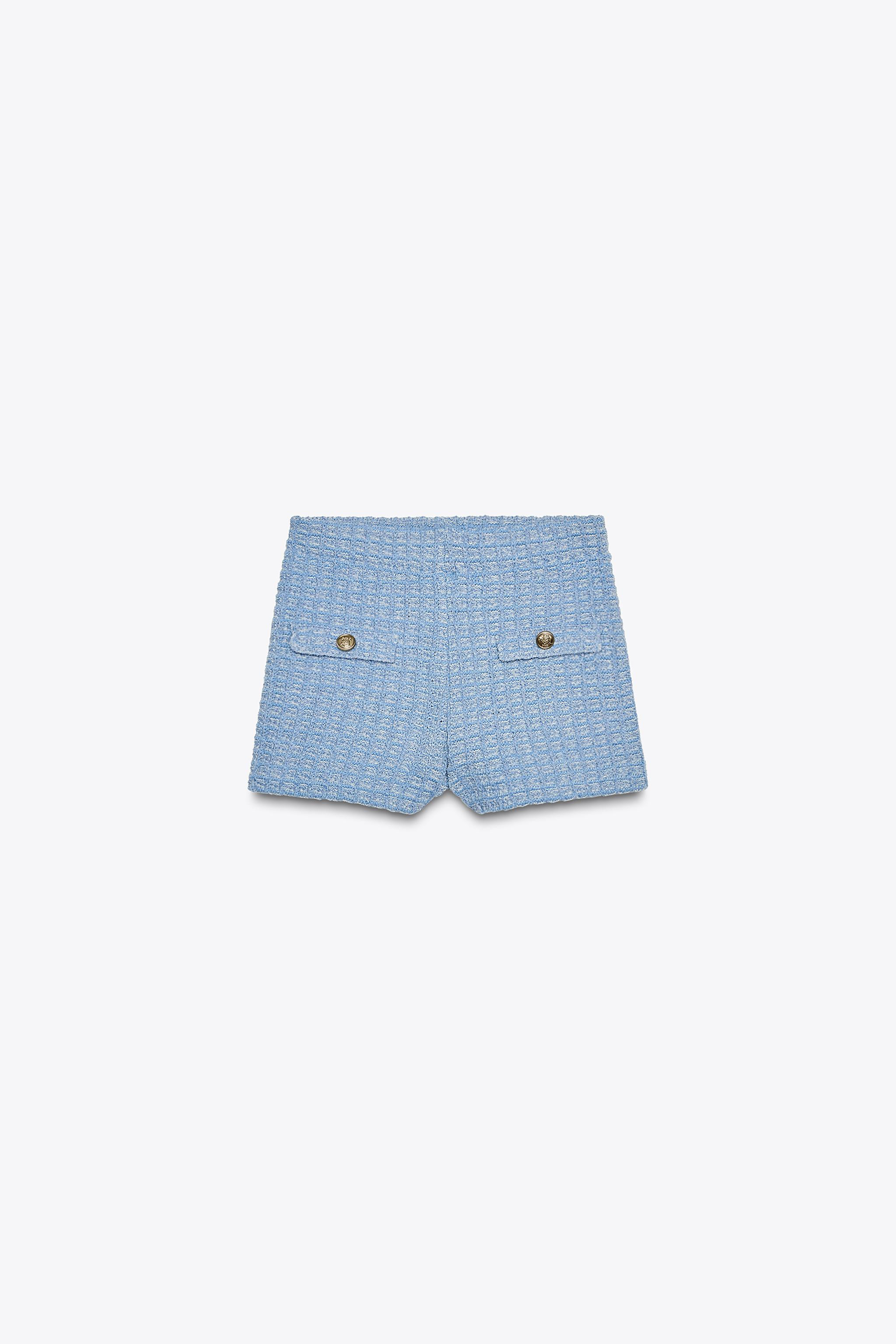 HIGH-WAISTED STRETCH SHORTS$ 39.90Blue marl | 5063/345/412Add to cartAddShorts made in stretch fa... | Zara US