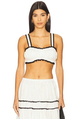 WeWoreWhat Ruched Crop Top | Revolve Clothing (Global)