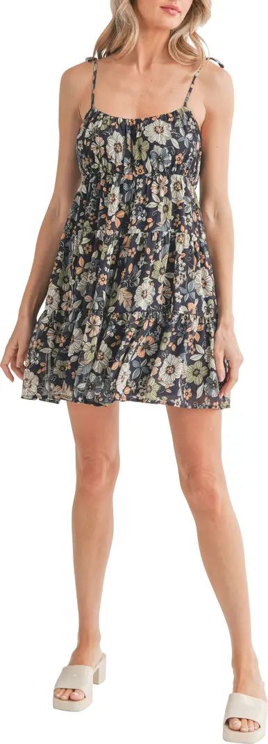 Ditsy Floral Tiered Minidress | Nordstrom