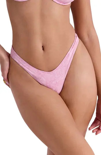 HOUSE OF CB Capri-K Paisley High Leg Bikini Bottoms | Nordstrom | Nordstrom