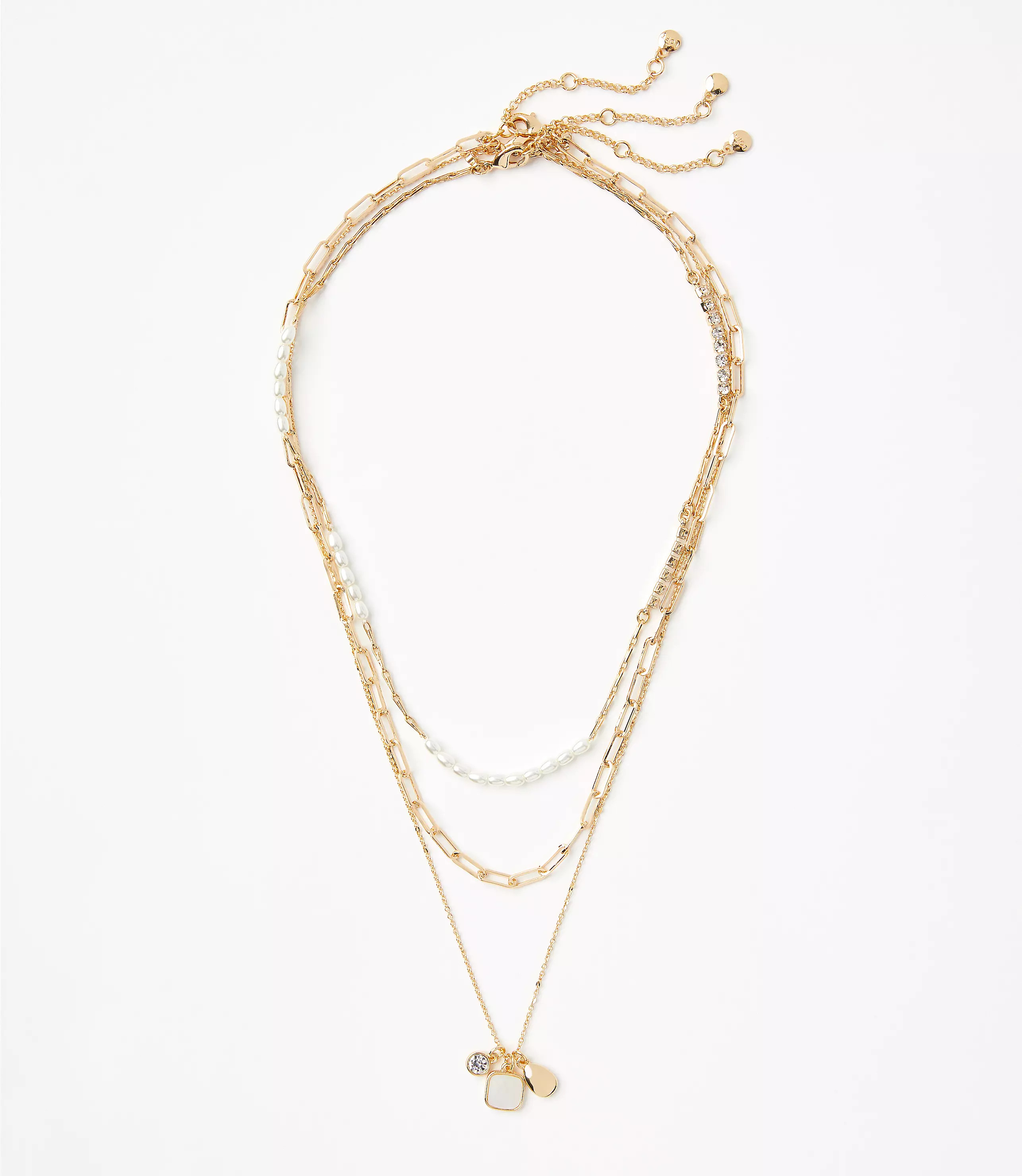 Mother Of Pearl Cluster Necklace Set | LOFT