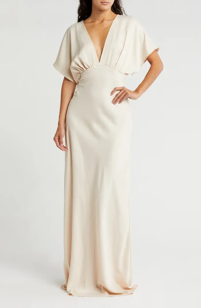 Paige Dolman Sleeve Satin Dress | Nordstrom Rack