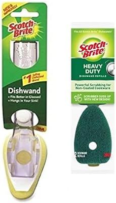 3M Scotch-Brite Heavy Duty Dishwand and 2 Refills (VALUE PACK) 650-12 | Amazon (US)