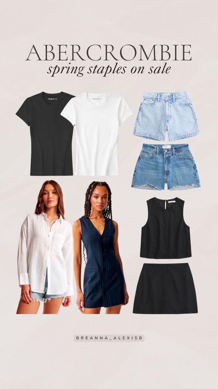 Abercrombie spring staples on sale now ⭐️

Sale alert, women’s fashion, closet staples, 2 piece outfit, spring fashion, basic tops, tank top, button up top, black skirt, jean shorts, mom shorts, mini dress, basic tees, mom fashion, spring styles, spring outfit, Abercrombie sale, Abercrombie fashion, Abercrombie outfit

#LTKstyletip #LTKSeasonal #LTKsalealert