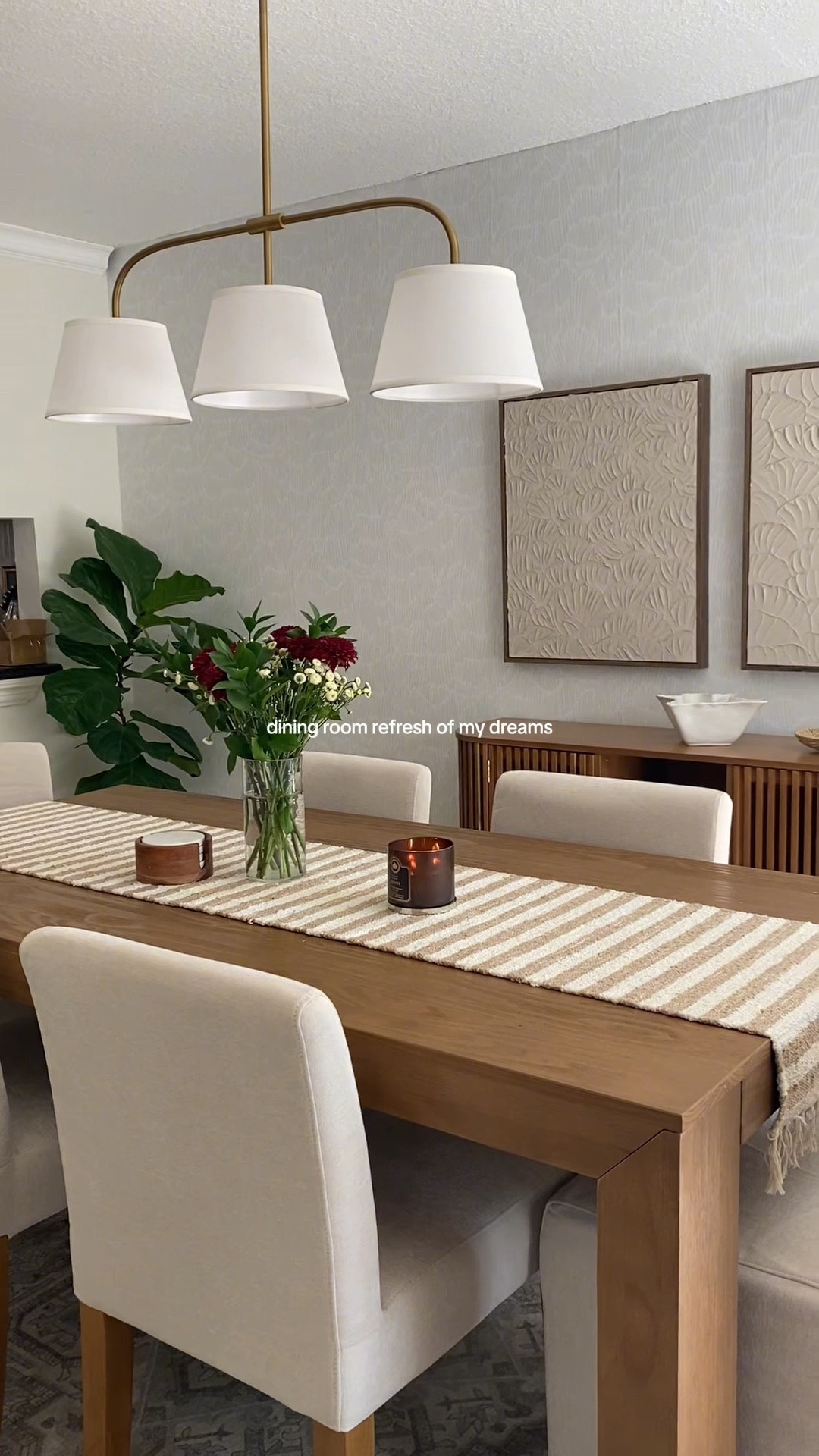 Dining room refresh using all plank and beam furniture! Can’t wait to host for the holidays 
Table: modern dining table 72” in pecan
Chairs: Chesnee slipcover dining chairs in color “sand”, 4 in short and 2 in long
Sideboard: contour sideboard 59” in pecan

Organic modern neutral home decor, wooden furniture, affordable home furniture, home decor inspo

#LTKSeasonal #LTKHome #LTKHoliday