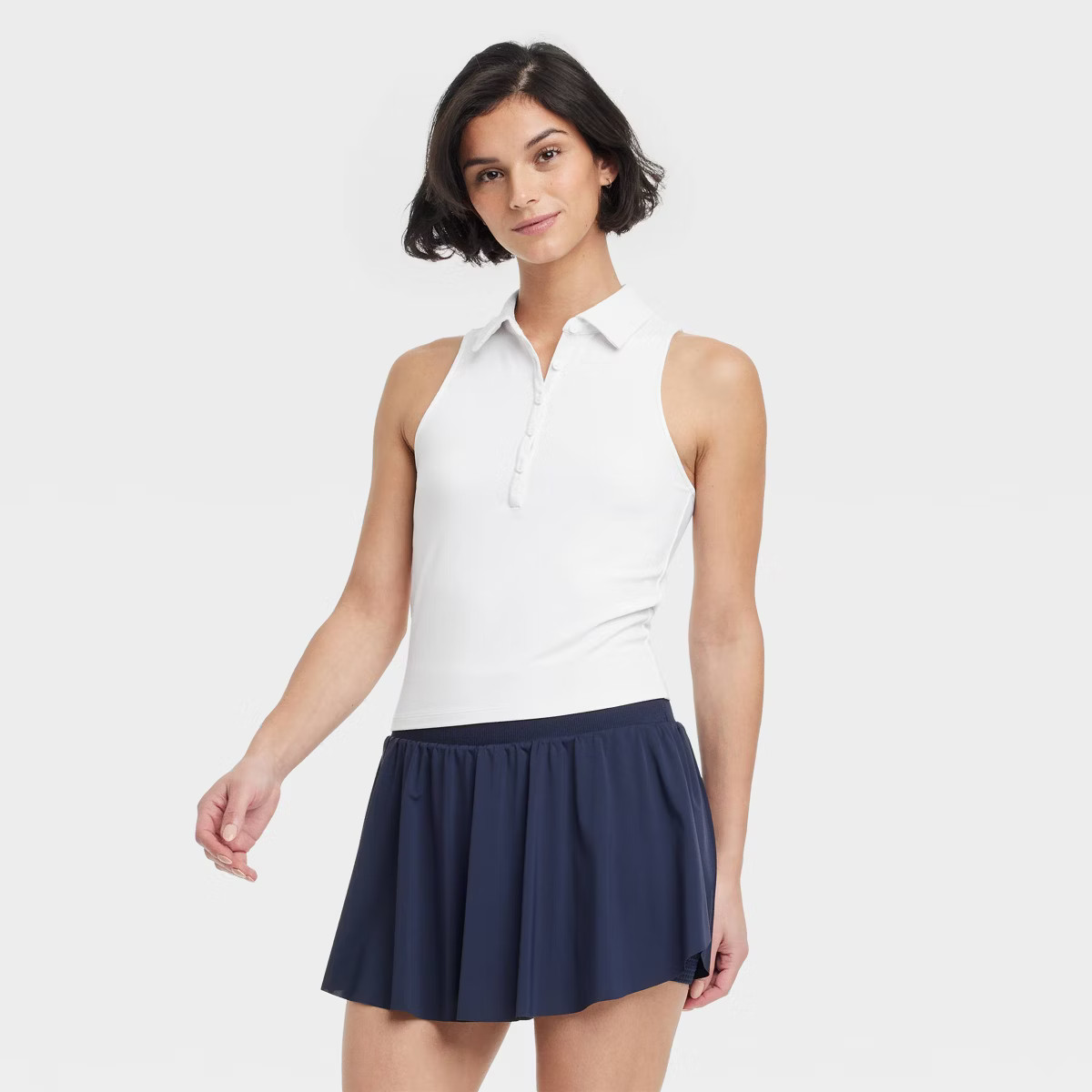 Women's Polo Tank Top - All In Motion™ Dark Green L | Target