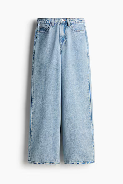 H & M - Wide Ultra High Jeans - Blau - Damen | H&M (DE, AT, CH, NL, FI)