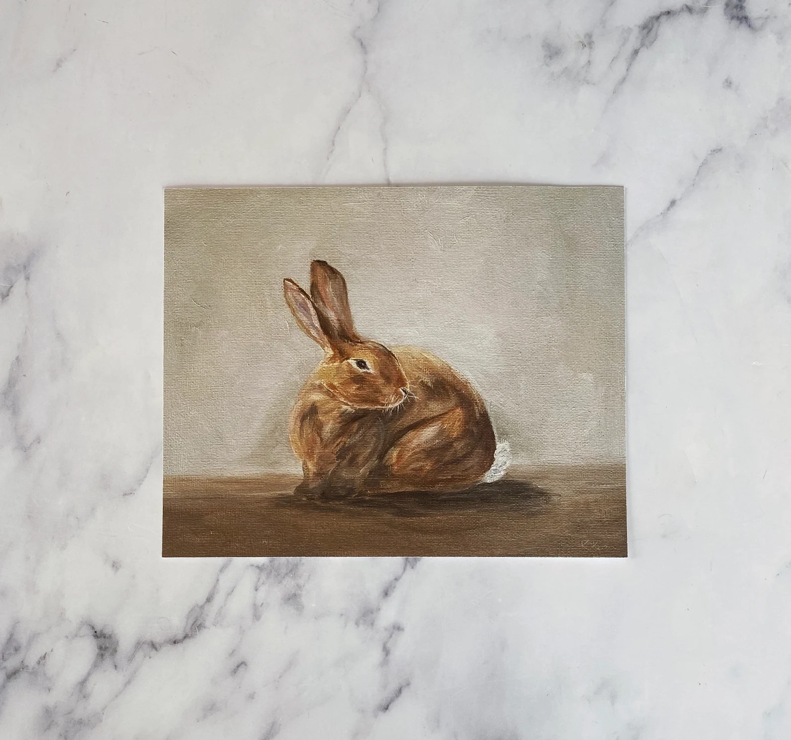 BUNNY RABBIT Print Rabbit Oil Painting Print Bunny Oil Painting Giclee Print Countryside Original... | Etsy (US)