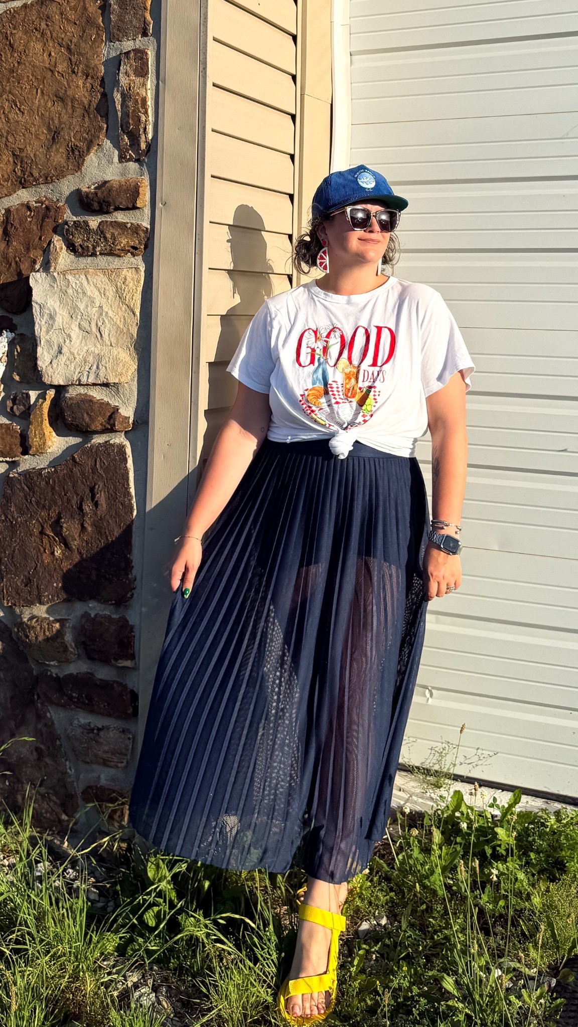 Not sheer luck—this skirt knew what it was doing.
Hot evening + cool cotton tee + this breezy sheer skirt = exactly what I want to wear on repeat.
New(ish), but fits right in with the thrifted faves 💙

#ootd #midsizestyle #summeroutfitinspo #sheerskirtseason #outfitdetails #thriftandmix #slowfashionstyle #easybreezy #dressedfortheweather #fashionfun

#LTKMidsize #LTKSummerEdit #LTKActive