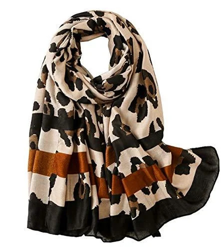 StylesILove Women Lightweight Leopard Printed Frayed Scarf - Walmart.com | Walmart (US)