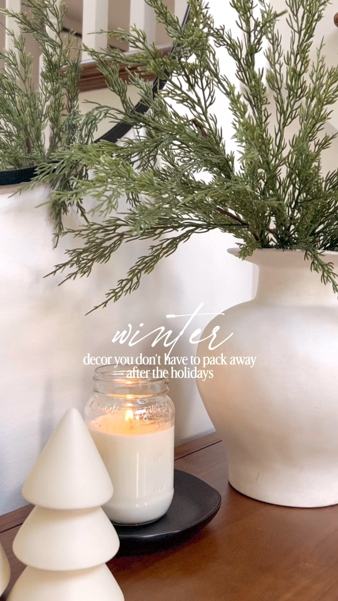 Neutral faux winter stems are my go-to for decorating once Christmas is packed away but the cozy feeling stays. Perfect for a simple winter home refresh, these stems transition beautifully from Christmas decor to everyday winter styling. 

#LTKHoliday 

#LTKHome #LTKSeasonal