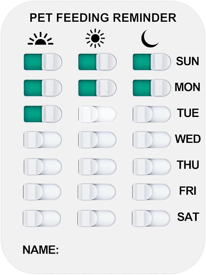 Pet Feeding Reminder Coolrunner Pet Feeding Reminder for Dogs Cats Pet Feed Reminder Magnetic or ... | Amazon (US)