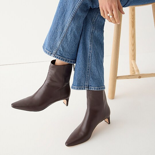 Stevie ankle boots in leather | J. Crew US
