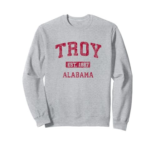 Troy Alabama AL Vintage Athletic Sports Design Sweatshirt | Amazon (US)