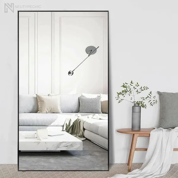 Neutypechic Huge Modern Framed Full Length Floor Mirror | Bed Bath & Beyond