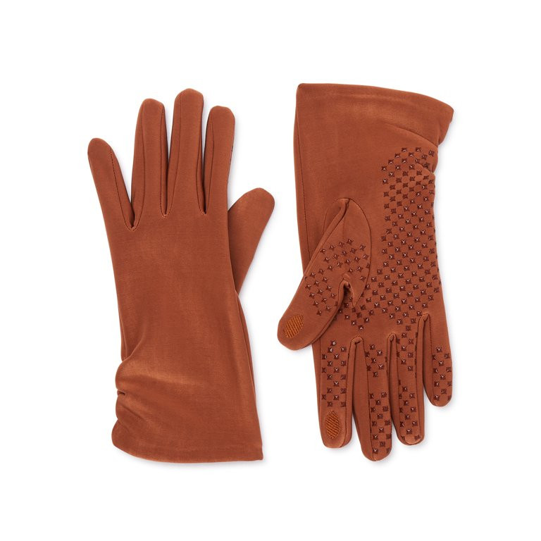 Time and Tru Women’s Winter Driving Gloves, Cognac | Walmart (US)