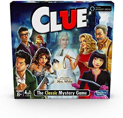 Hasbro Clue Game; Incudes The Ghost Of Mrs. White; Compatible With Alexa (Amazon Exclusive); Myst... | Amazon (US)