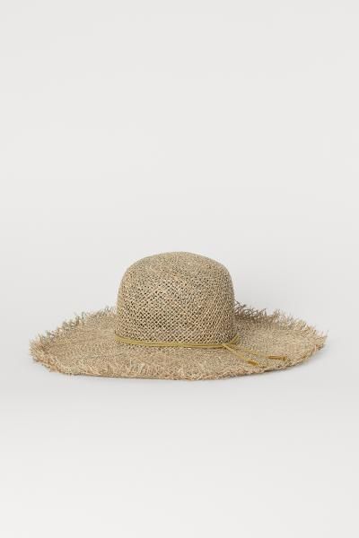 Straw Sun Hat - Beige - Ladies | H&M US | H&M (US + CA)