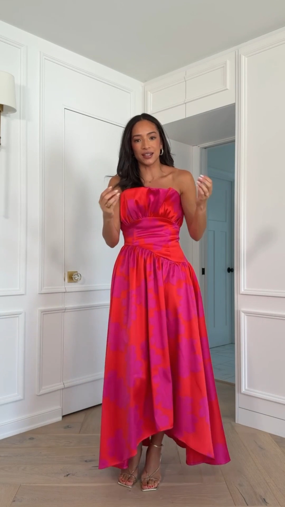 Summer wedding guest dress 💕 Wearing size Medium pink and red maxi dress but it’s too big in the bust and the Small is too tight in the torso 

event dress, wedding guest dress, cocktail dress, black tie dress, wedding guest dress summer, summer dresses

#LTKSeasonal #LTKWedding