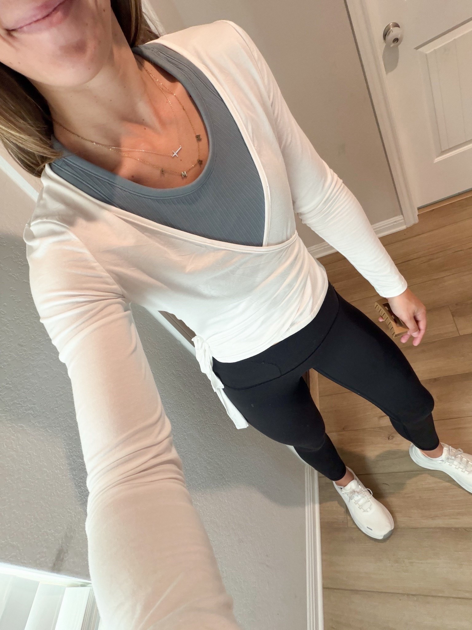 Cute athleisure look // love this wrap top from Amazon but would size up! 
-
Pilates, Pilates workout, Pilates outfit 

#LTKootd #LTKActive #LTKfitnessgoals