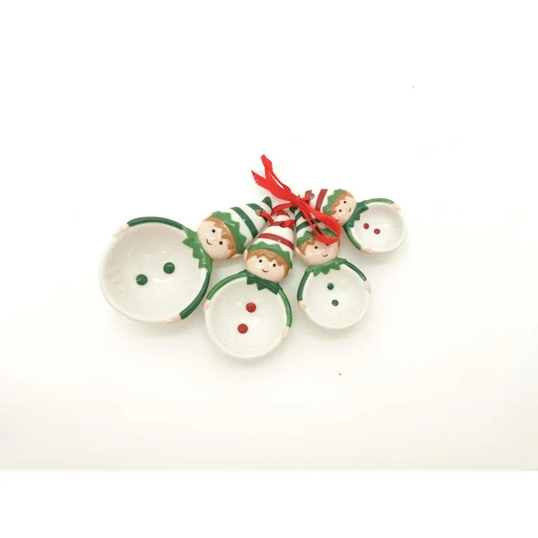Holiday Time Elf Measuring Spoons, Earthenware - Walmart.com | Walmart (US)
