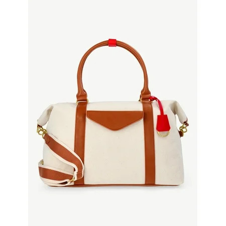 Free Assembly Women's Canvas Duffle Bag, Canvas | Walmart (US)