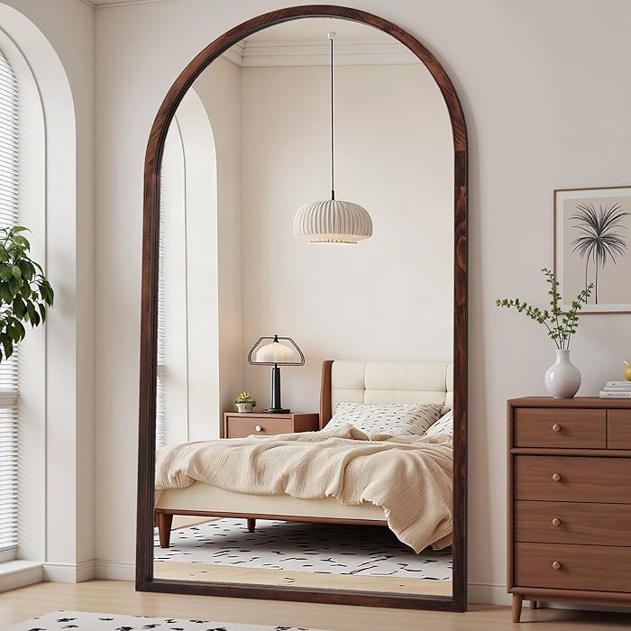 Suidia Full Length Mirror, Oversized Floor Mirror with Solid Wood Frame, Large Standing Mirror fo... | Amazon (US)