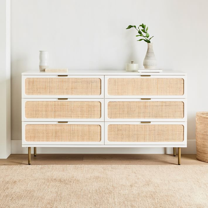 Ida Woven 6-Drawer Dresser (60") | West Elm (US)