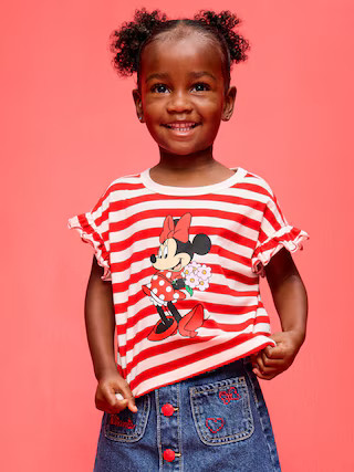 Old Navy x Disney Minnie Mouse Ruffle-Sleeve T-Shirt for Toddler Girls | Old Navy (US)