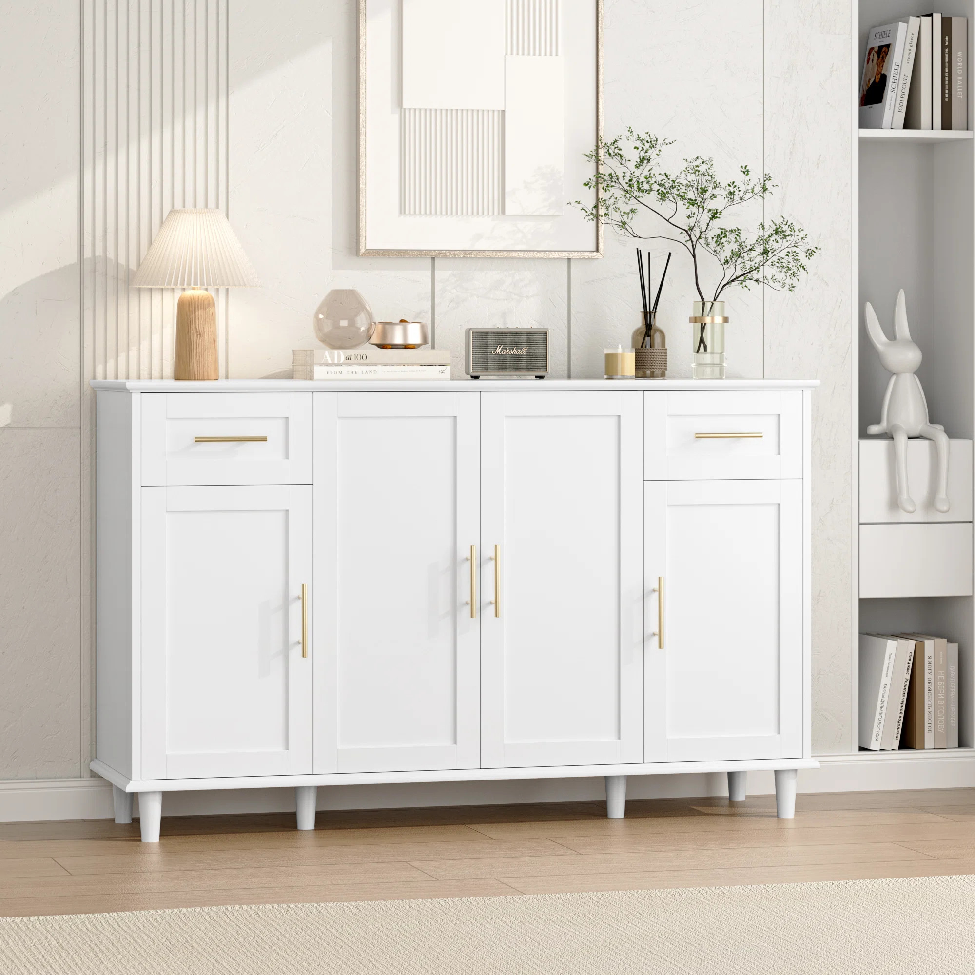 Plumley 55.1" Wide 2 Drawer Sideboard | Wayfair North America