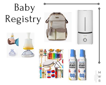 Baby registry must haves: best diaper bag, stain remover, music set, humidifier, choking assist for home, first aid must have for home with baby/children, baby monitor with no wifi under $100 on sale.

#LTKbaby #LTKbump #LTKfamily