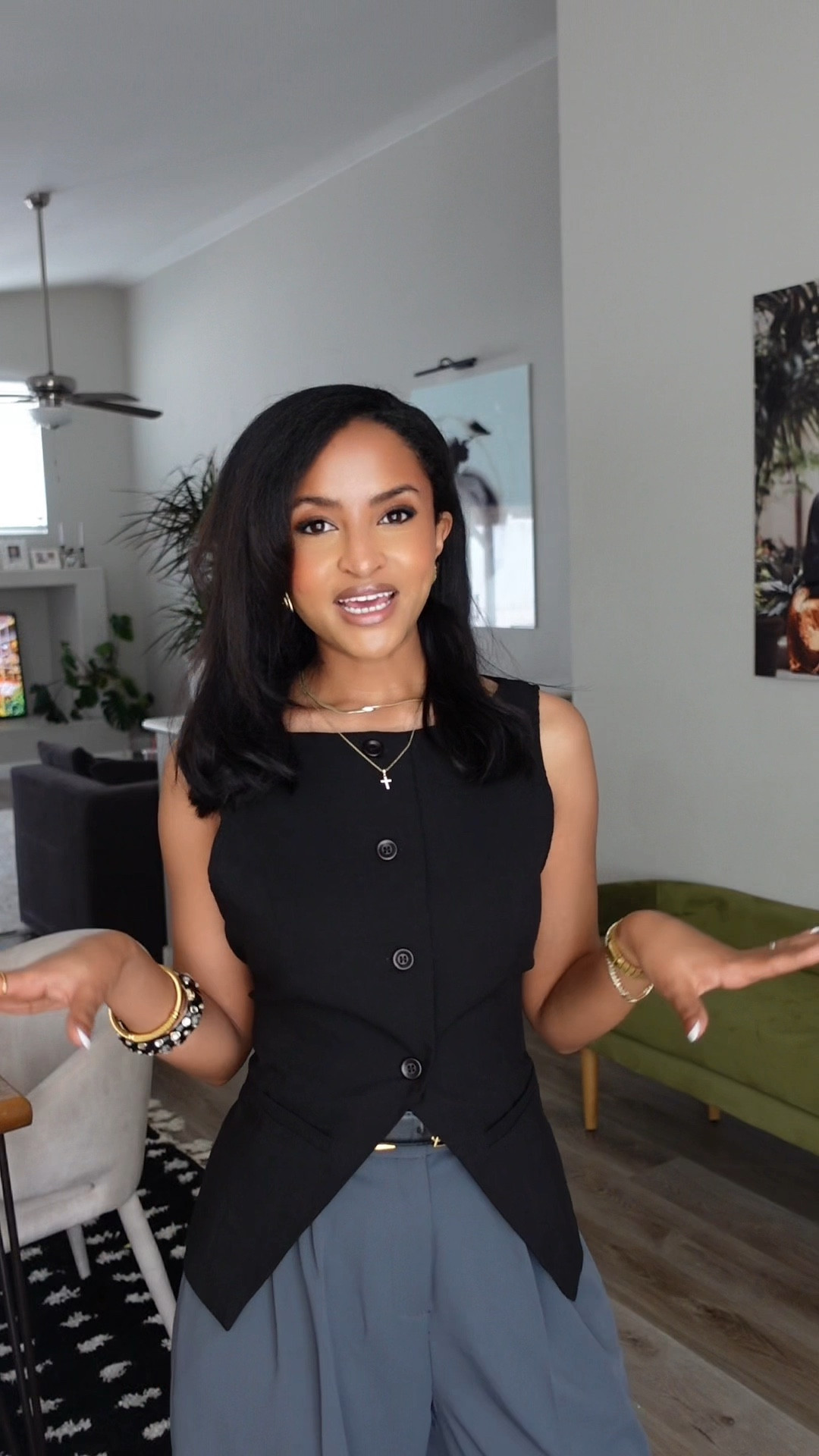 Amazon dark grey pants with a sleek Amazon vest for that polished yet comfortable vibe. The YSL belt cinches the waist perfectly, and I’m finishing the look with my go-to Coach bag + Amazon sunglasses for that ultimate elevated everyday style.

She’s giving sophisticated yet effortless, timeless yet trendy—a true capsule wardrobe must-have!

Shop everything via LTK. #AmazonFinds #EffortlessStyle #LTKfashion #WardrobeEssentials #ChicAndTimeless #CasualLuxury #EverydayStyle

#LTKPetite #LTKStyleTip