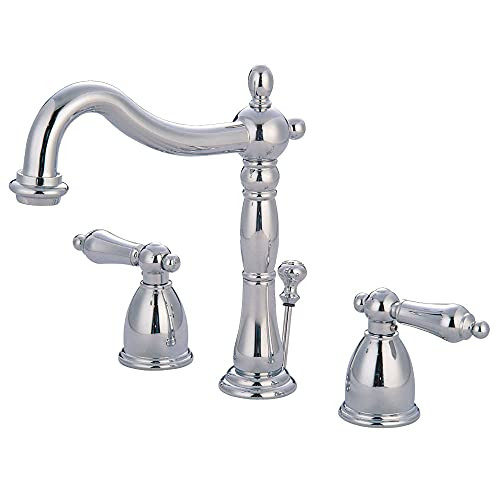 Kingston Brass KB1971AL Heritage Widespread Lavatory Faucet, Polished Chrome | Amazon (US)