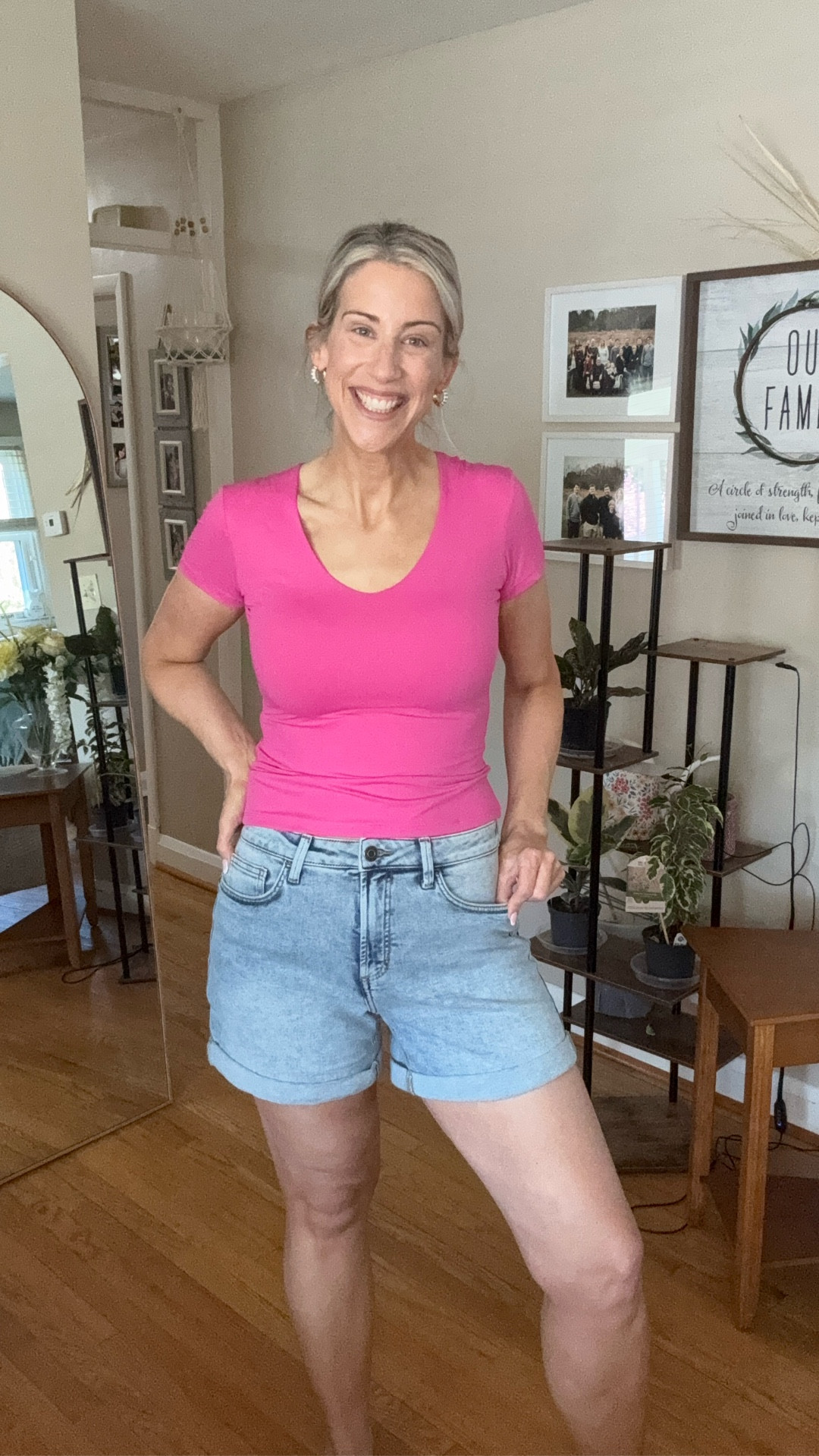 Kohl’s coming through with these Lauren Conrad denim shorts 🙌 Tall girl approved! They’re available in four different denim washes, sizes 0–18. I’m wearing a size 10, and I definitely recommend sizing up one for the best fit.

#LTKTall #LTKSeasonal