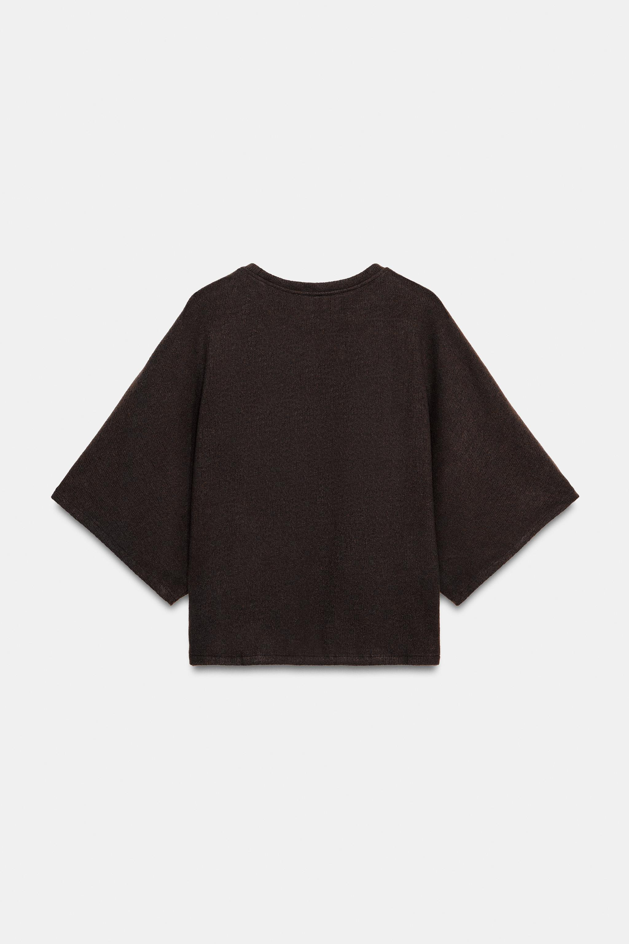 RUSTIC SHORT SLEEVE TOP | Zara UK