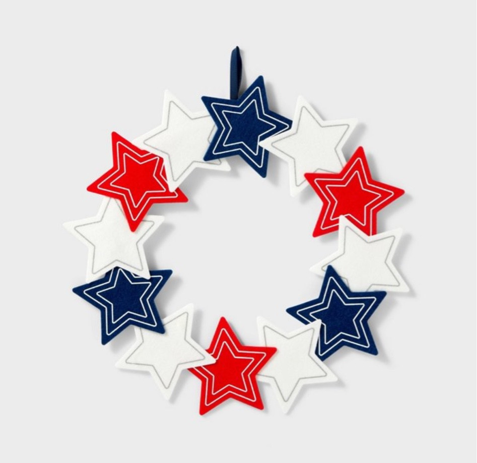 felt star Fourth of July wreath ✨ perfect for a baby or kids room 

#LTKBaby #LTKSeasonal #LTKKids